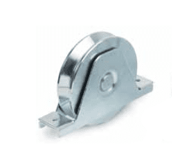 Ruedas con soporte atornilllar de doble rodamiento, canal angular