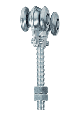 Roldana doble ECO con rodamiento de bolas para guía 40x40 mm AUMON