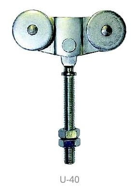 Roldanas dobles ref. AR-2 para guía 40x40 mm MAFRA