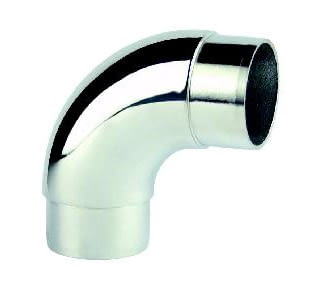 Empalme redondo 90º para barandilla inox AUMON