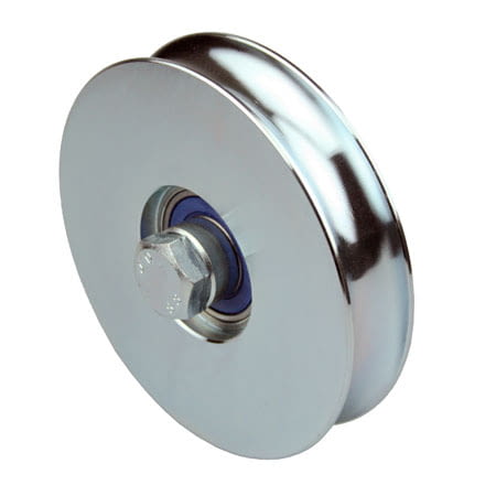 Rueda para puerta corredera con canal redondo de 20 mm AUMON