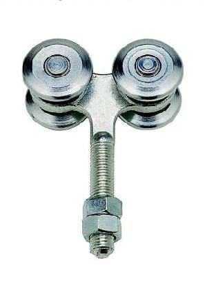 Roldana doble para guía 60x55 mm (300 Kg) AUMON