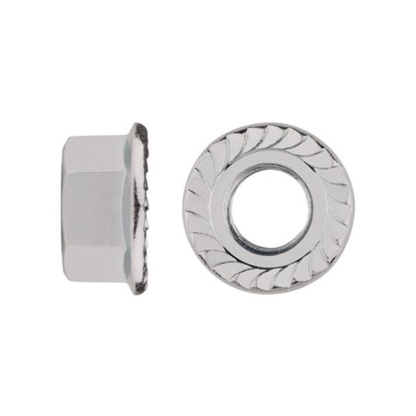 TUERCA 10 INOX A2 DIN 6923 CON ARANDELA ESTRIADA **OFERTA CAJA 250U**