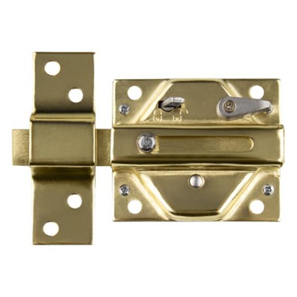 CERROJO PUERTA HANDLOCK LLAVE SERRETA LATONADO ORO TIPO LINCE 2930