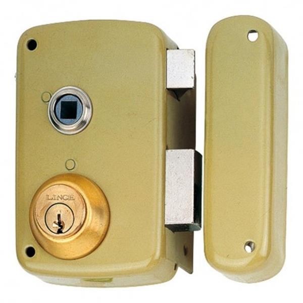 CERRADURA 5056B 60 IZ SOBREPUESTA LINCE LLAVE SERRETA Y MANIVELA