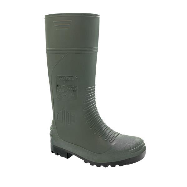 BOTA AGUA SEGURIDAD PLANTILLA Y PUNTERA PVC VERDE TALLA 44