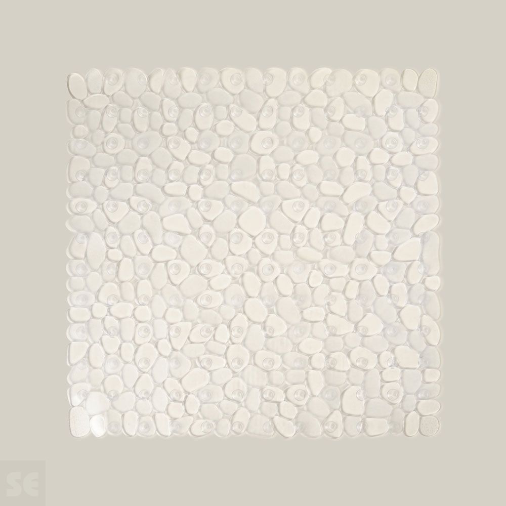 Alfombra Ducha Marelia Blanco 54 x 54 cm.