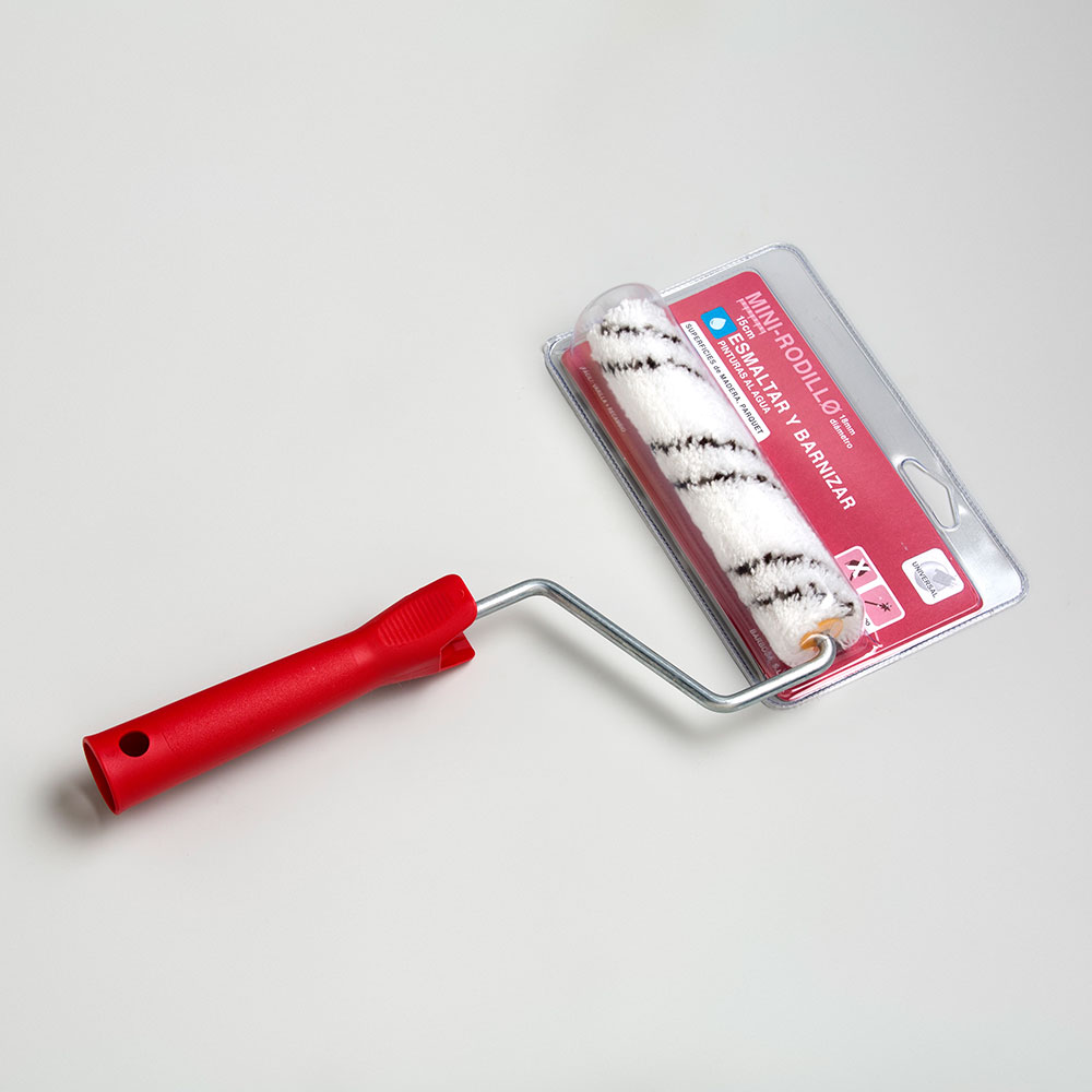 Midis Rodillo Microfibra   30    12 Cm +Varilla Esmaltar Y Barnizar Al A