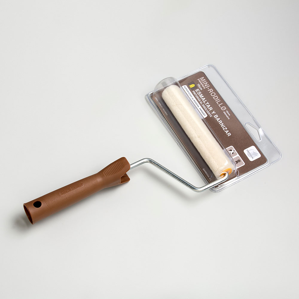 Midis Rodillo Velour   30     12 Cm +Varilla Esmaltar Y Barn. Al Disolve