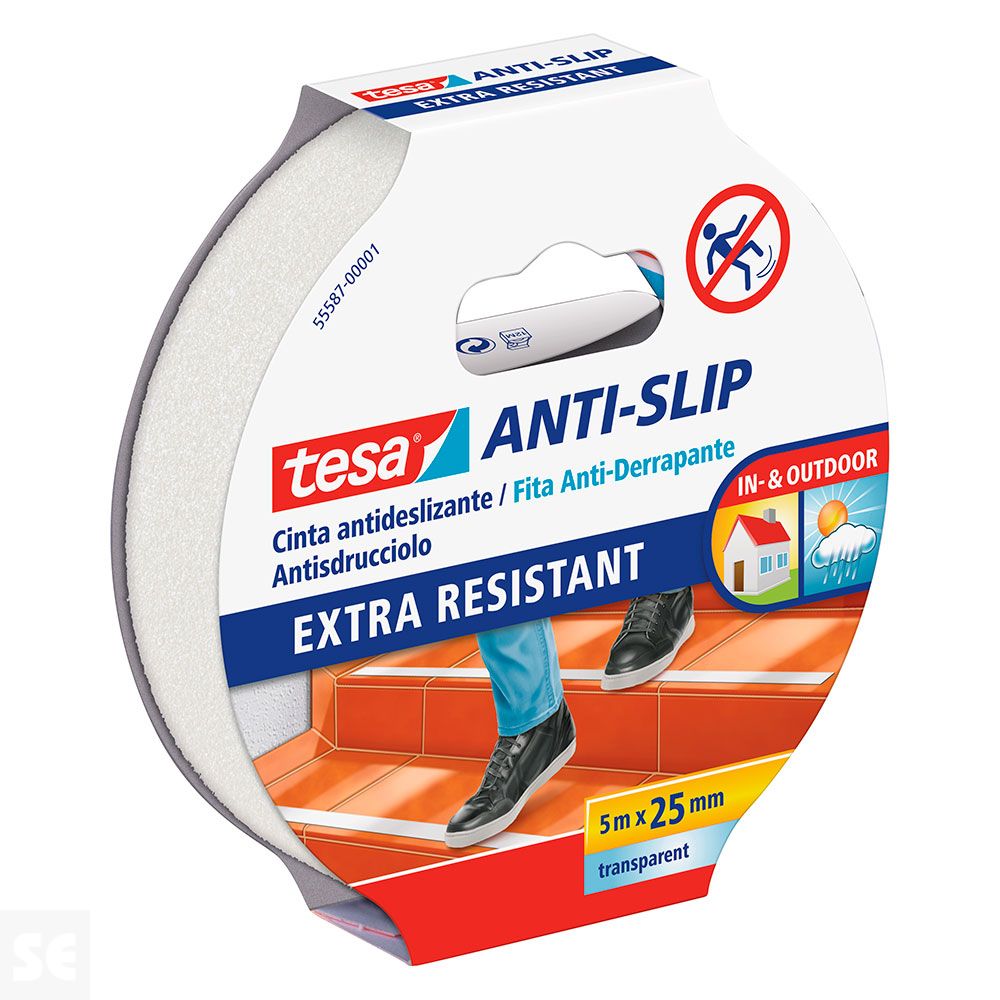 Cinta Adh. Antideslizante 5X25 Transparente