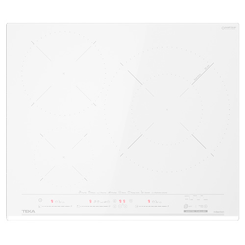 Placas de inducción - TEKA Encimera Inducción MestrePaeller IZC 63632 MPT 3 Zonas Cristal Blanco