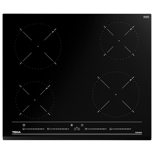 Placas de inducción - TEKA Encimera Inducción IZC 64010 MSS 4 Zonas Cristal Negro