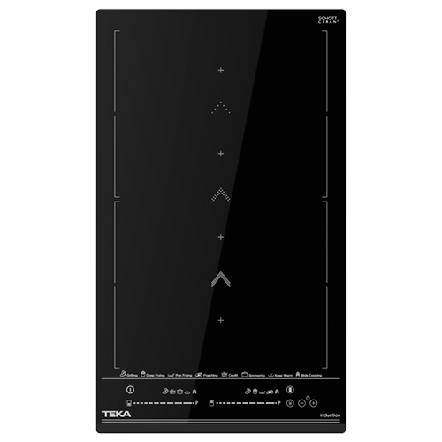 Placas de inducción - TEKA Encimera Inducción Mastersense Slide IZS 34700 MST 2 Zonas Cristal Negro