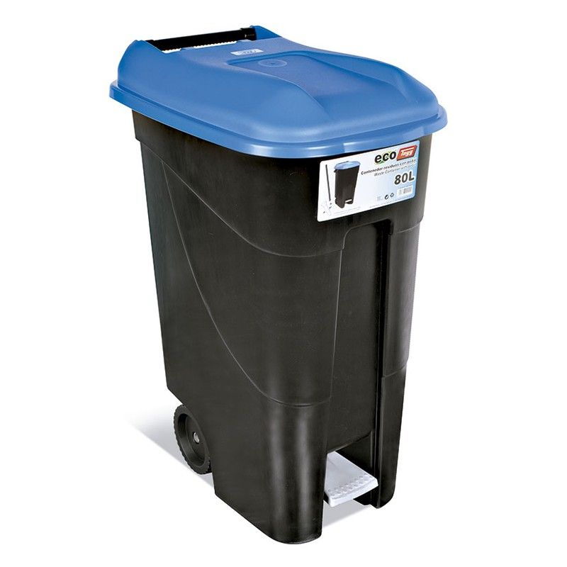 Contenedor C/Pedal 120 Lt Tapa Azul Tayg 615C121 Tayg