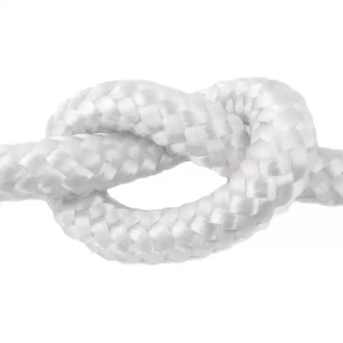 Cuerda De Polipropileno Trenzada 20 Metros 4 Mm Blanco