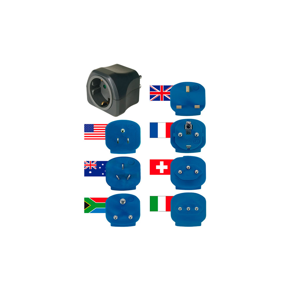 Adaptadores De Viaje Fusible De 10A