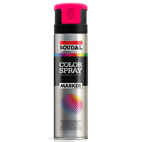 Mantenimiento y limpieza - Pintura de Marcado SOUDAL Color Spray 360º Fuxia 500ml