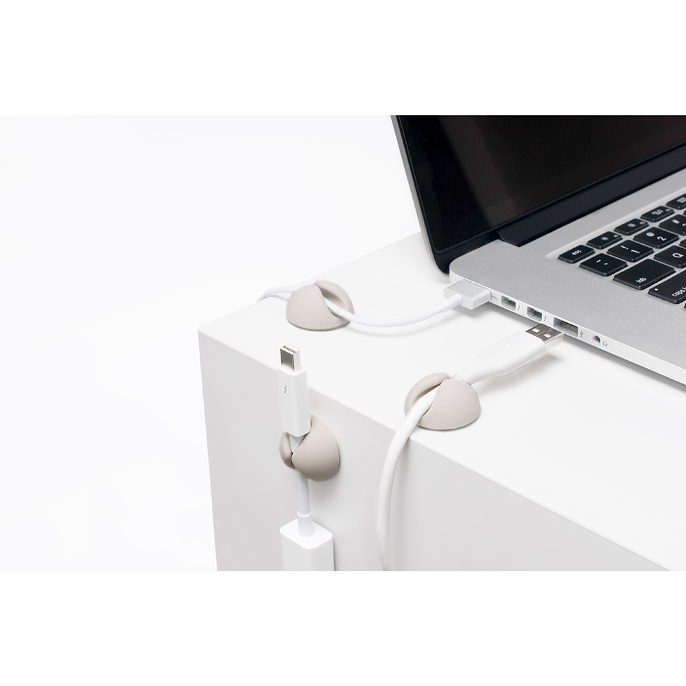 Sujeta Cables Drop Blancos