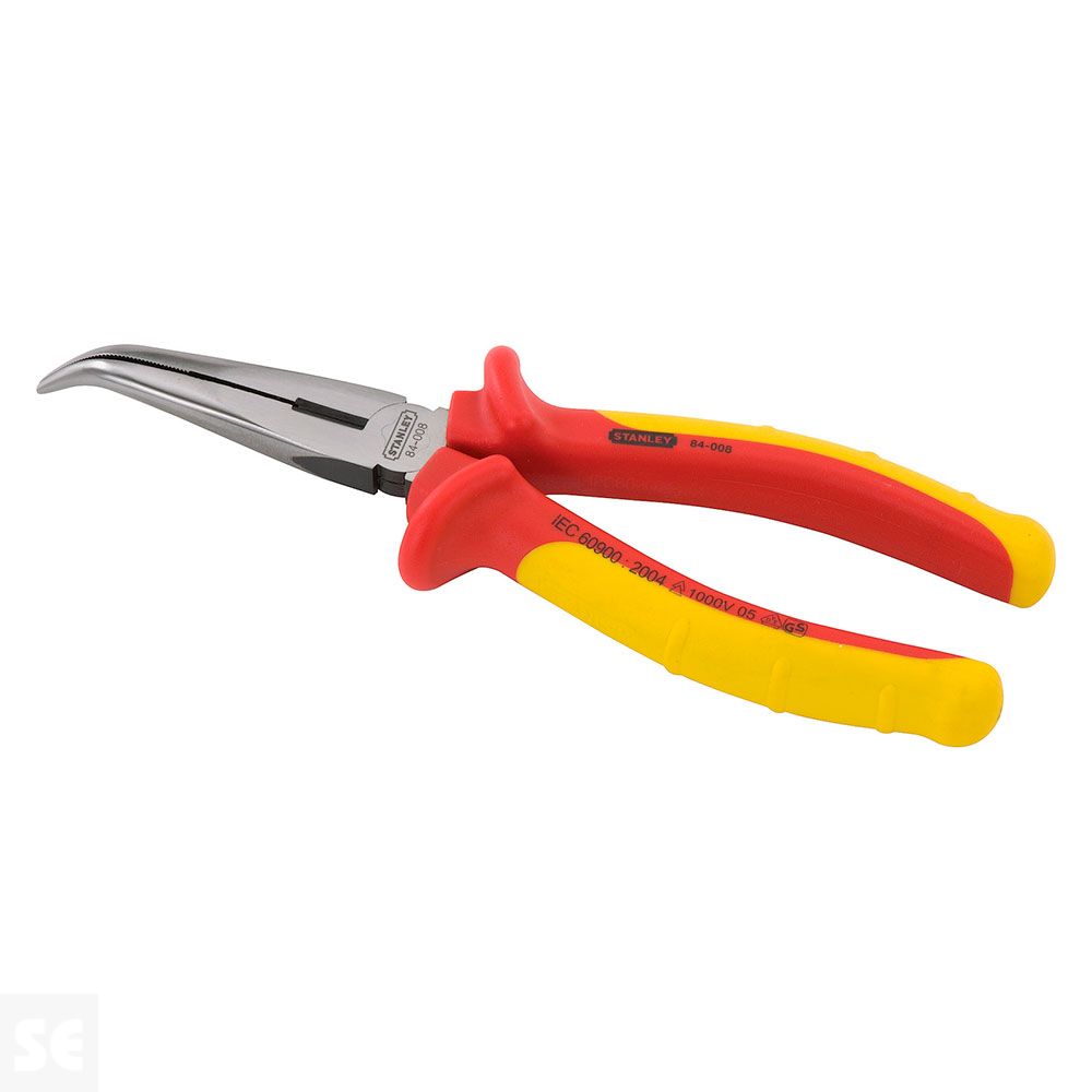 Alicate 1000V Vde Stanley Punta Acodada 200Mm 0-84-008