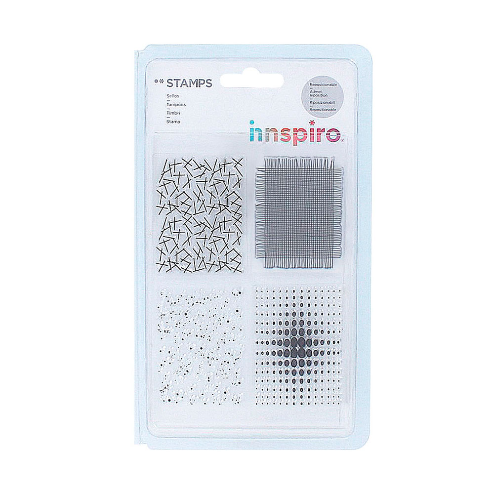 Set Sellos Acrílicos Para Crear Fondos 9,5x14,5Cm