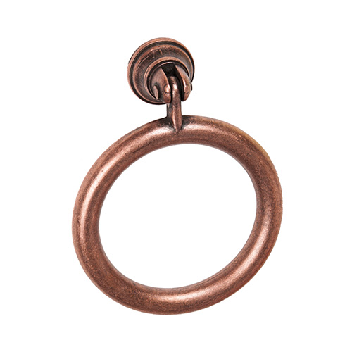 Asas y anillas mueble - Tirador Anilla Zamak 175 60mm Cobre Viejo