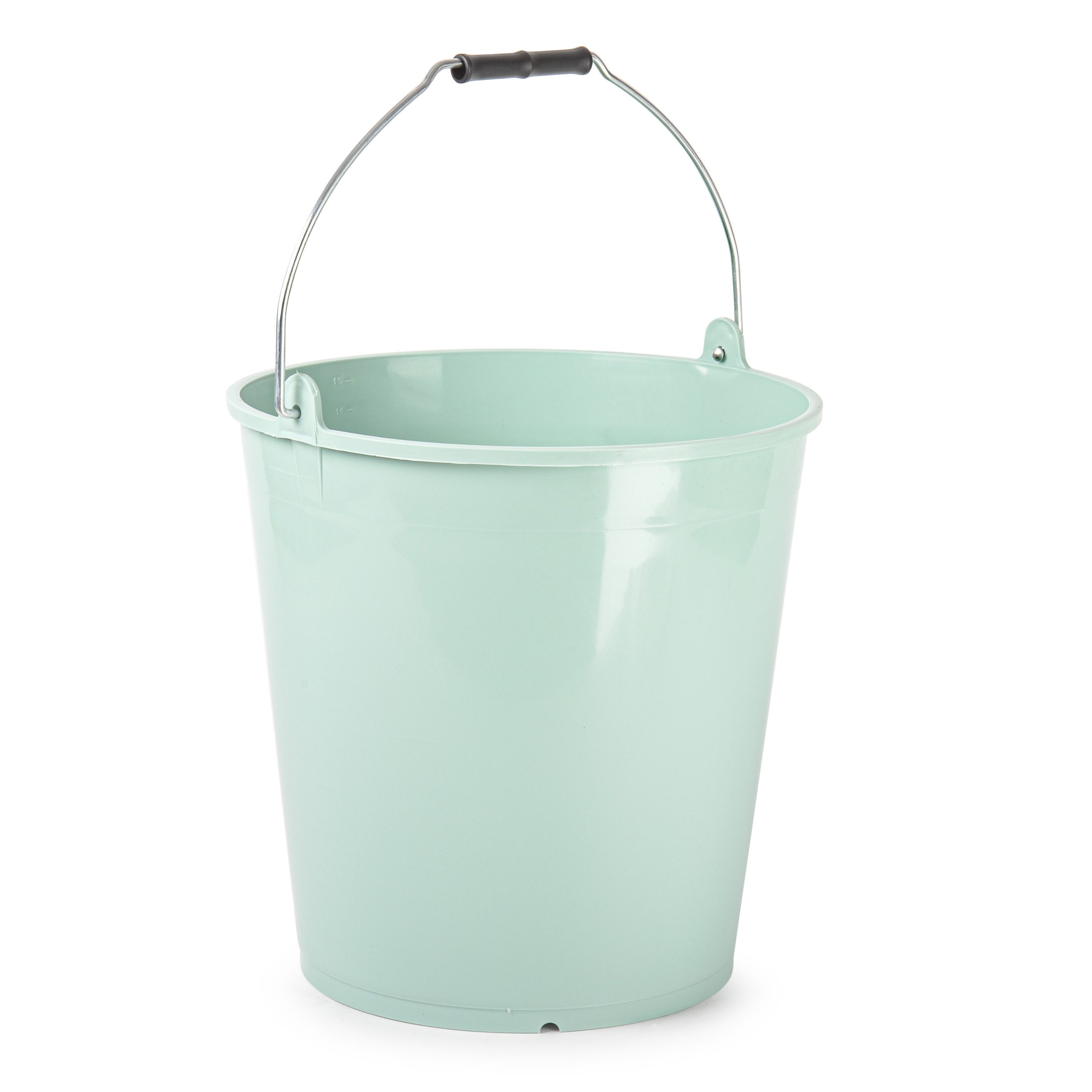 Cubo Plastico Reciclado Engomados 15 Litros Verde Claro