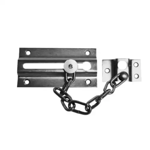 Cadena De Seguridad Para Puerta 85x45 Mm  Gris