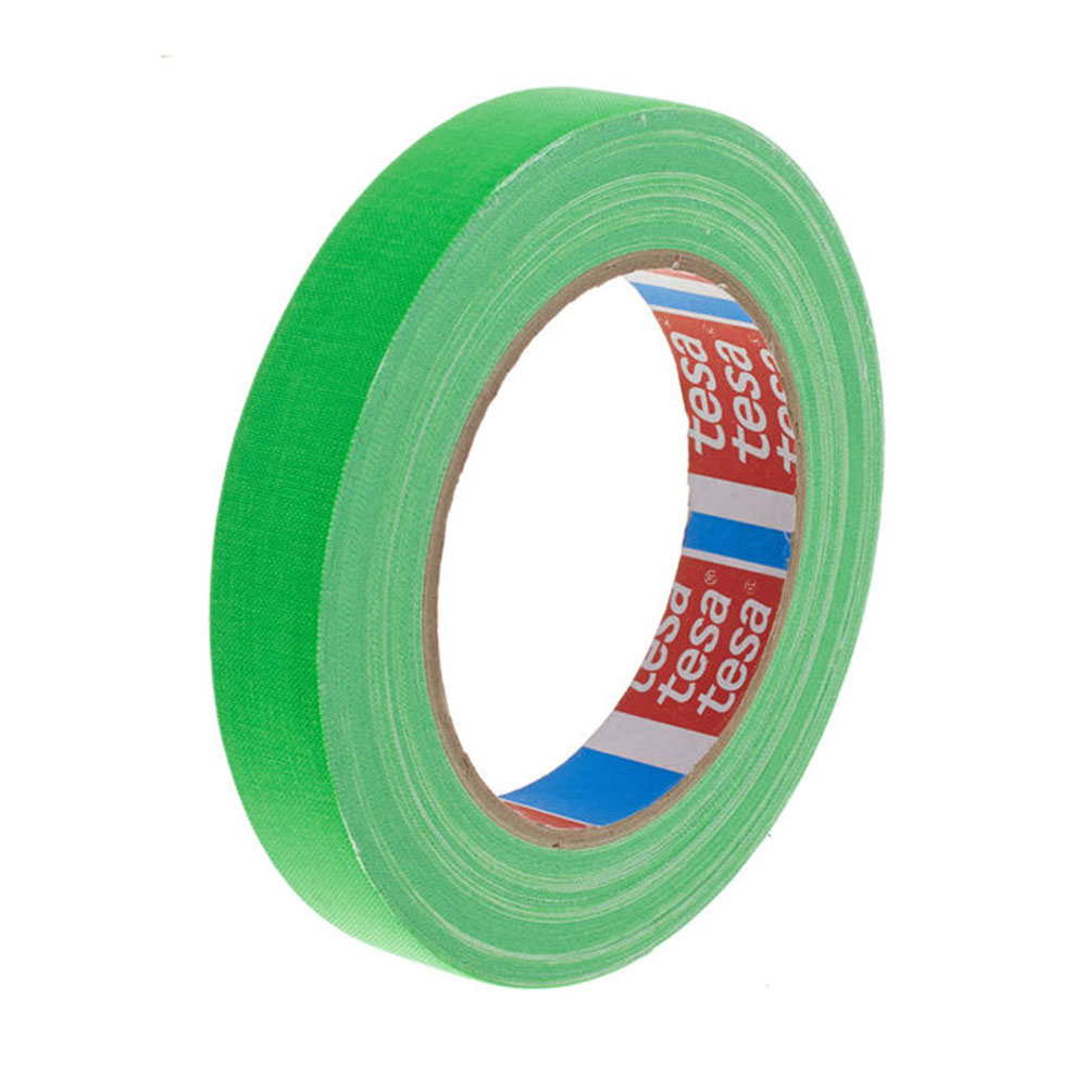 Cinta Adh. Tesa 4671 Tejido Mate Verde Fluorescente 25Mx25Mm