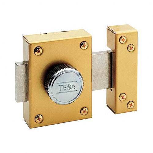 Cerrojos y Cerraduras de sobreponer - Cerrojo Sobreponer TESA 2101 Dorado