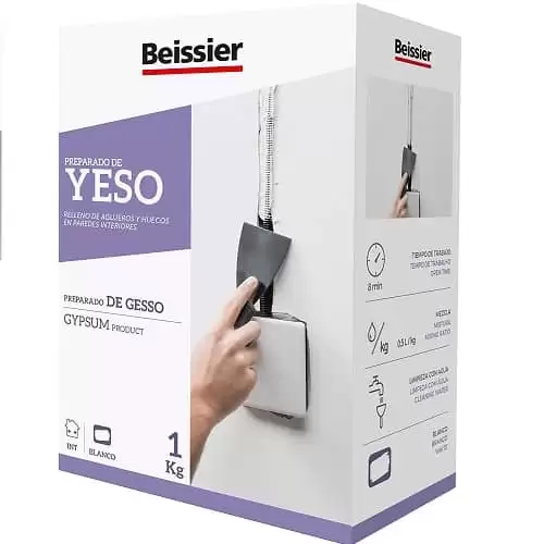 Beissier Yeso Fino Preparado Rellenos 1 Kg Blanco