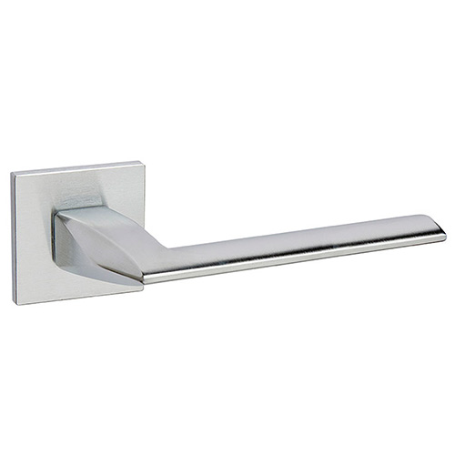 Manivelas con roseta - Juego Manivelas con Roseta Cuadrada 3377 Pura Cromo Satinado