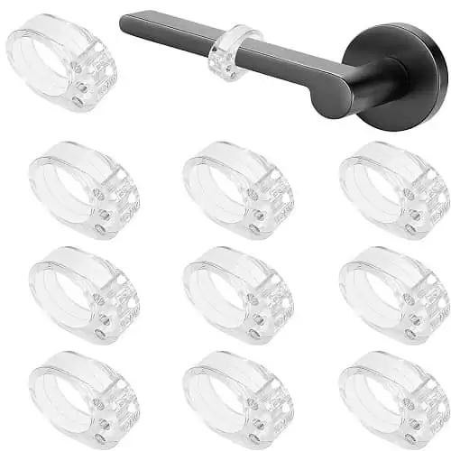 Topes De Puerta Silicona Protege Paredes (10 Uds)  Transparente