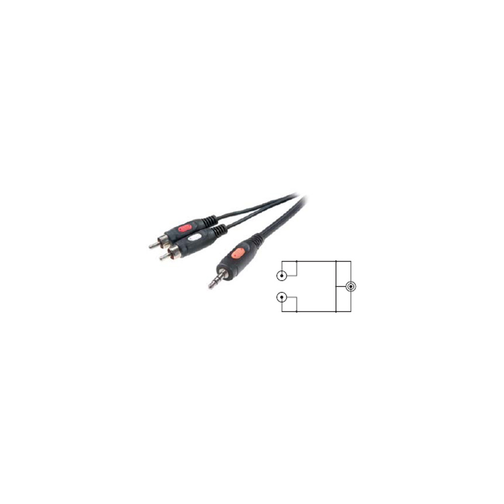 Cable Audio Jack 3,5Mm /2Rca-M 1,5M
