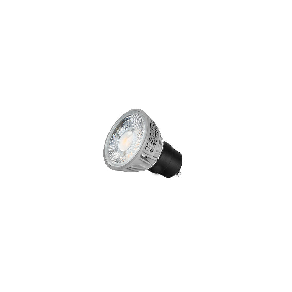 Bombilla Dicroica 5W Led Pro Gu10 Calida 3000K 450Lm Silver
