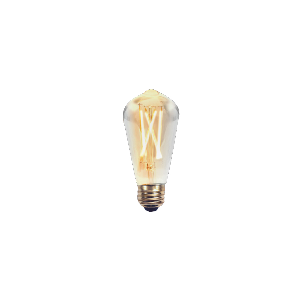 Bombilla Edinson Pera Filamento Led 2W E27 Calida 2200K. 220Lm