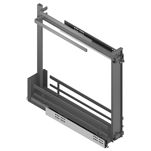 Interior cocina - Soporte Paños Extraíble Flat guías laterales M15 Antracita