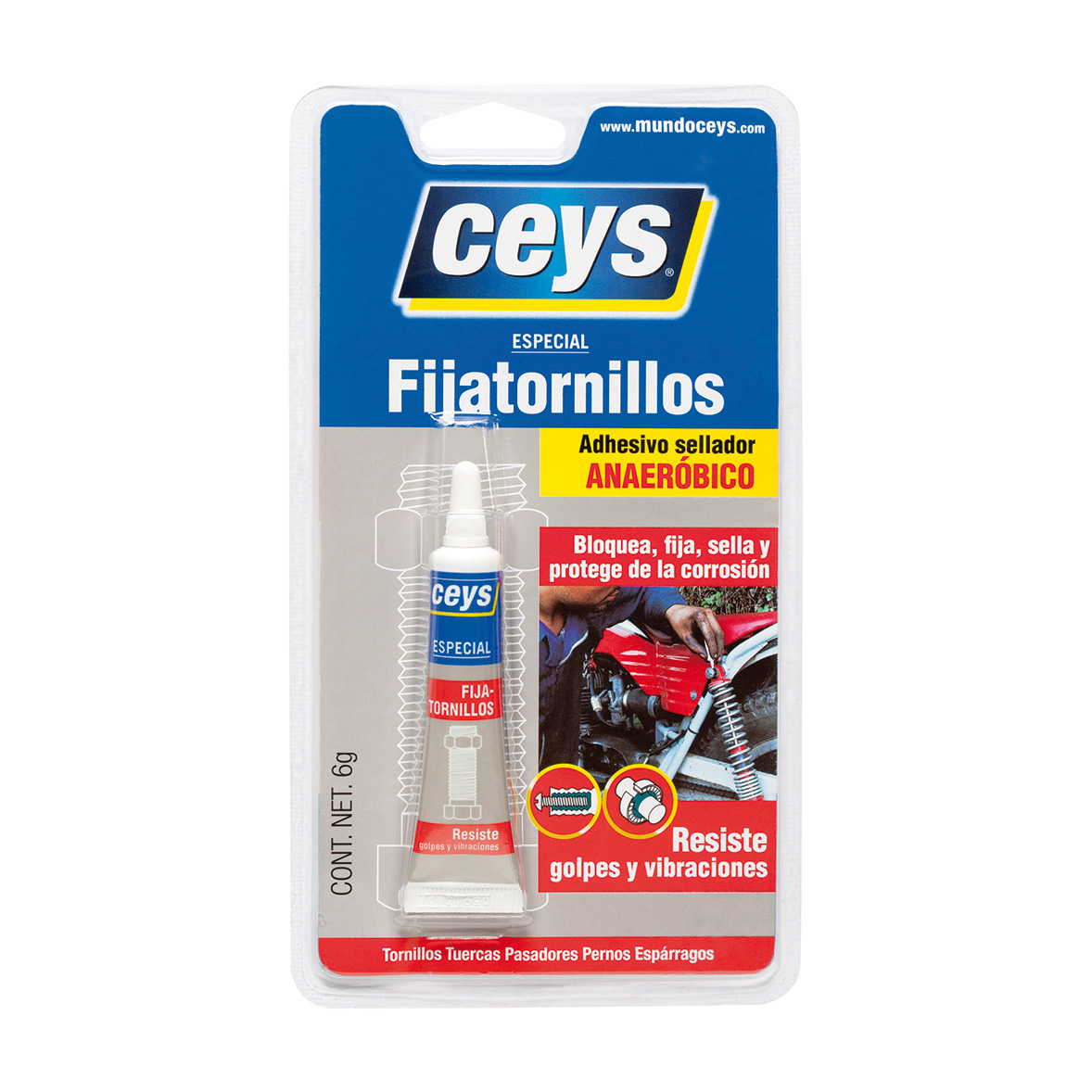 Fijatornillos Blister 6Gr. 6U