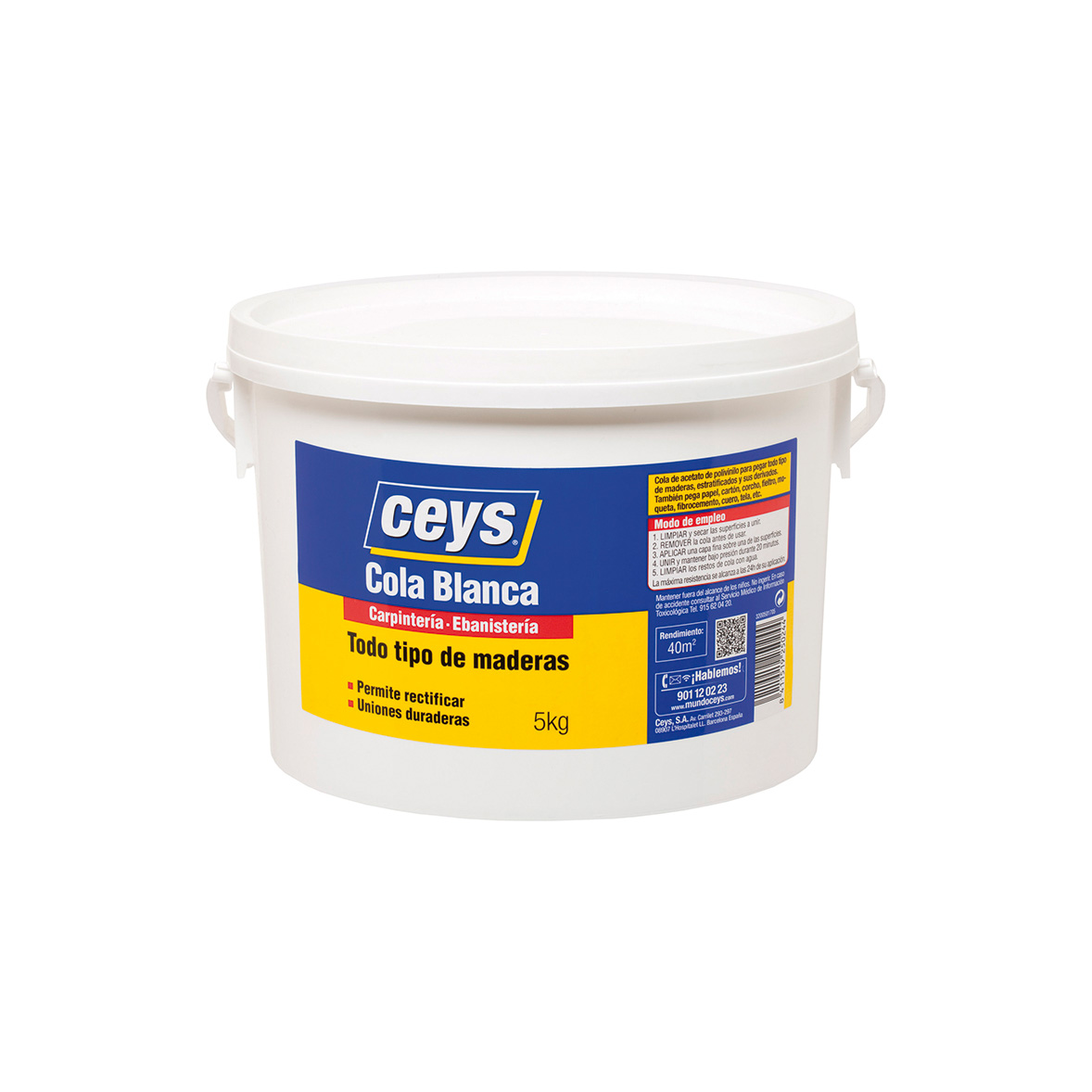 Ceys Cola Blanca Madera Bote Ba 5Kg