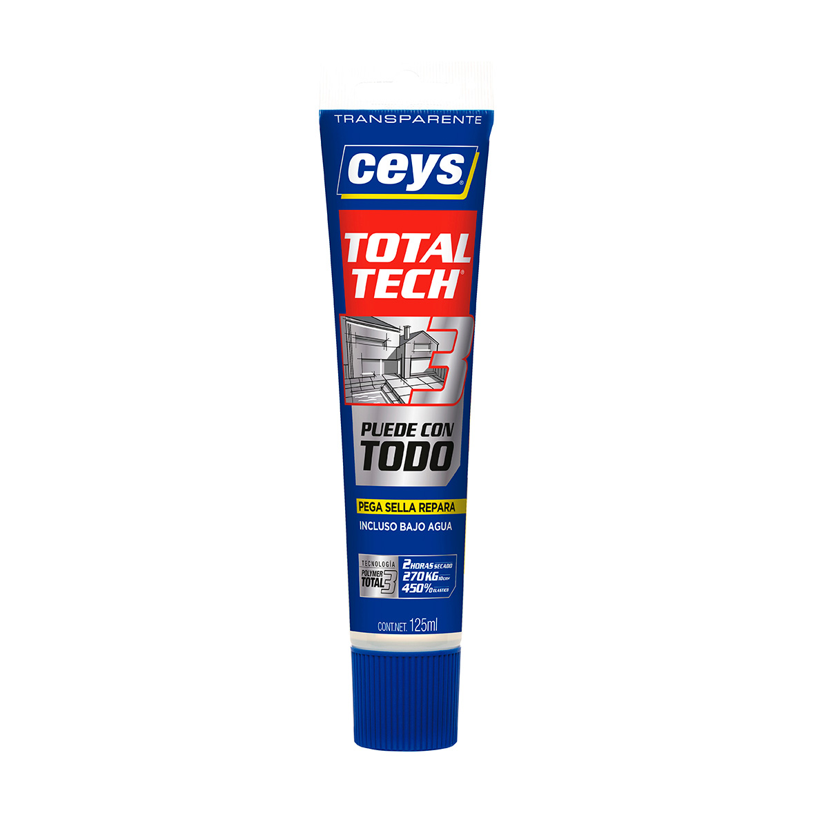 Ceys Total Tech Transparente Tubo 125Ml