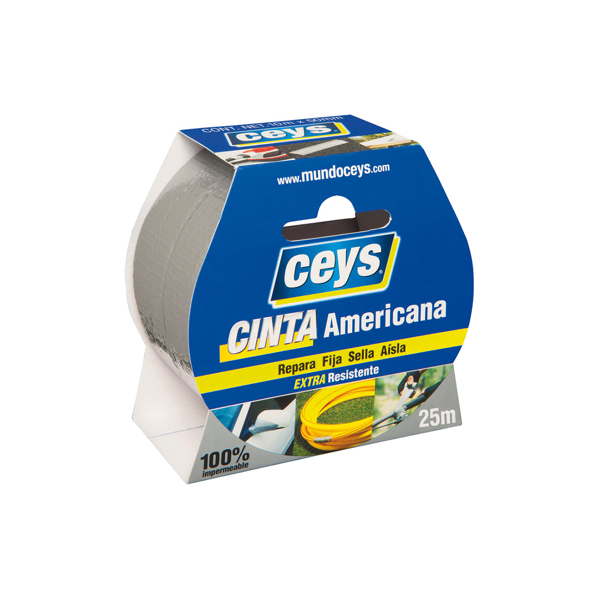 Tackceys C.Americana Plata Rollo 25Mx50