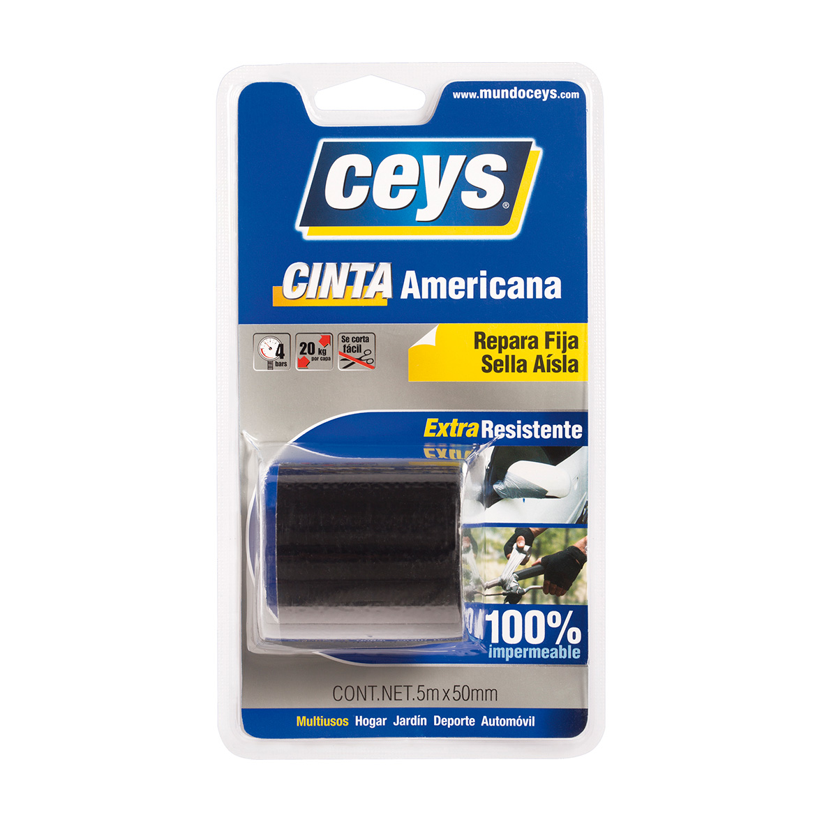 Tackceys C.Americana Negro Blister 5Mx50