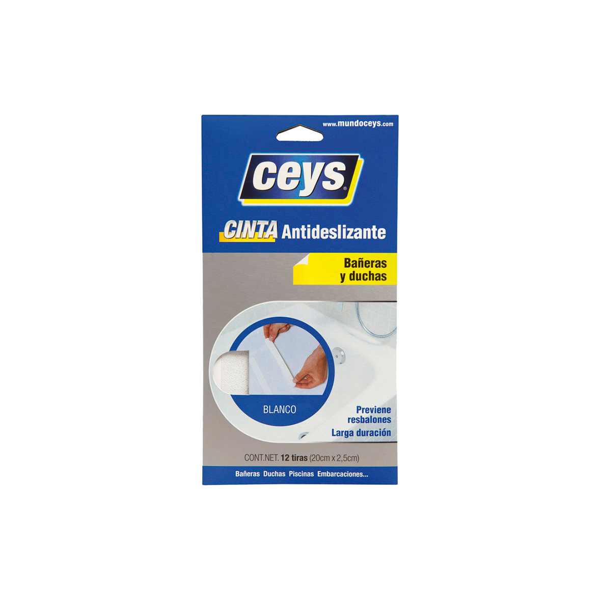 Tiras Antidesliz Bañeras Blanco