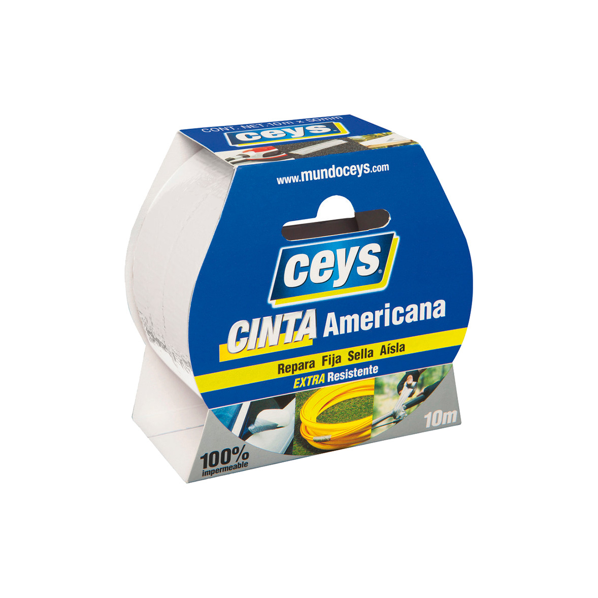 Tackceys C.Americana Blanca Rollo 10Mx50