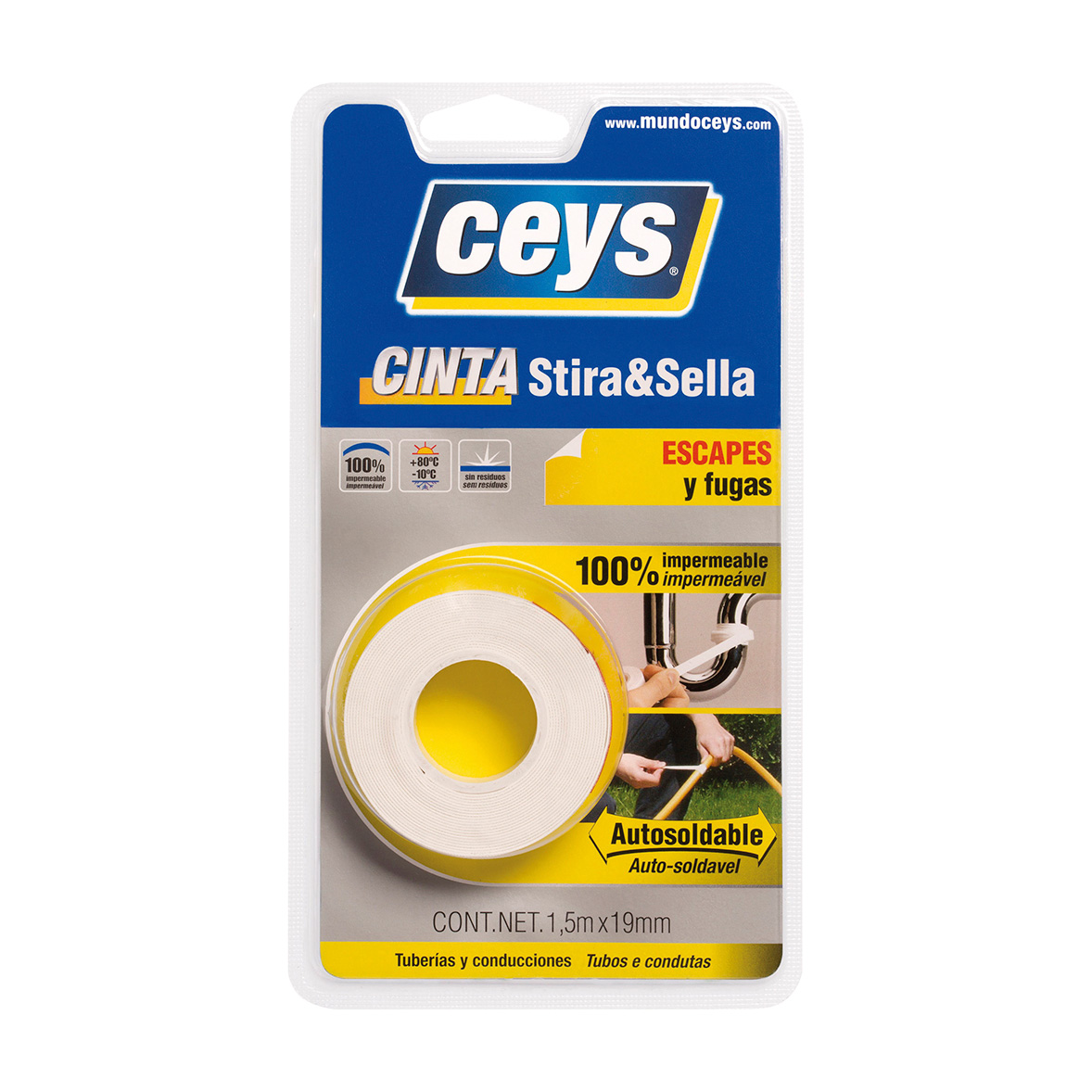 Stira & Sella Blanco 3Mx19Mm