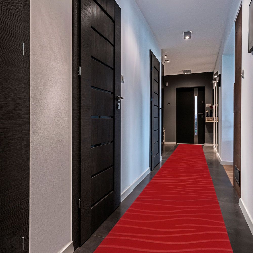 Pasillero de Moqueta Rojo ancho 67 cm. (a metros)