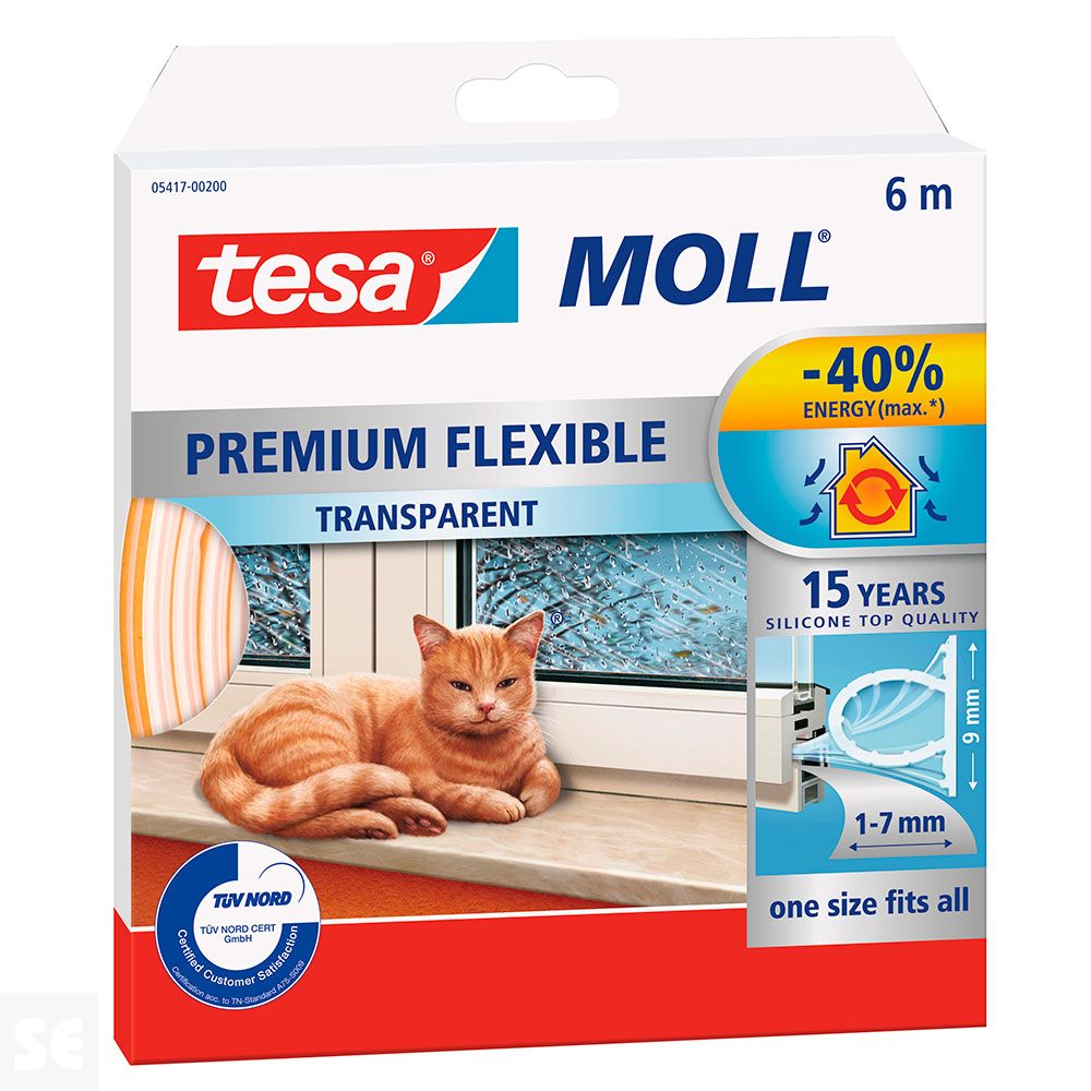 Burlete Silicona 5417 6x9 Transparente