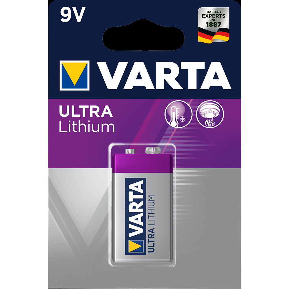 Bateria Lithium 9V. Varta Profesional