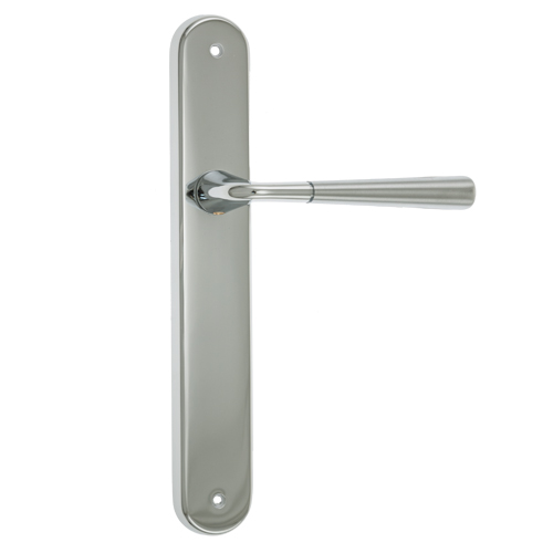 Manivelas con placa - Juego Manivelas NOXIA con Placa LINK-B Cromo Brillo/Mate