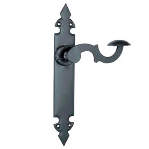 Manivelas de forja - Juego Manivelas con Placa 73143 275x43 mm Negro