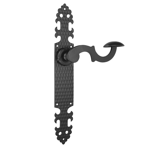 Manivelas de forja - Juego Manivelas con Placa 73144 310x46 mm Negro